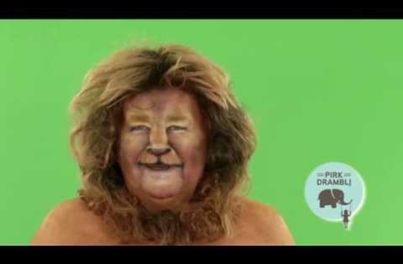 VIDEO kadras: Donatatas Katkus TV3 projekte PIRK DRAMBLĮ virto liūtu