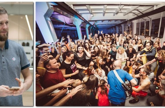 Saulei tekant rengiamos diskotekos "Rytėlis" akimirkos