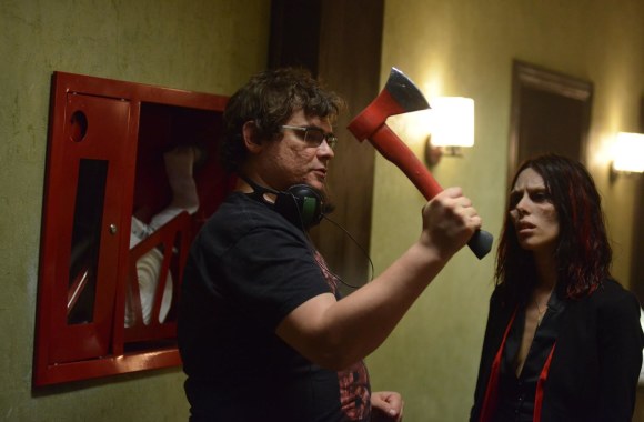 Emilis Vėlyvis „Nakties sergėtojų“ filmavimo užkulisiuose