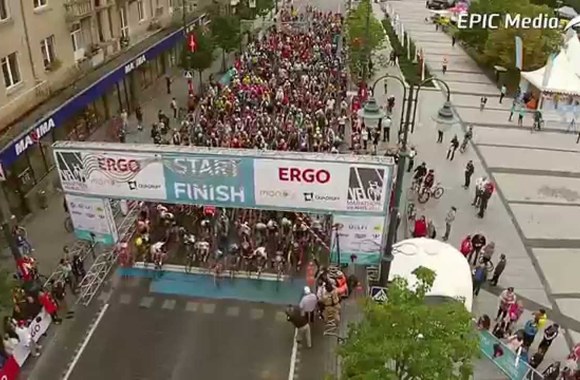 VIDEO kadras: „Velomaratonas“ Vilniuje