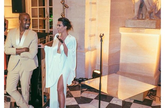 Kim Kardashian ir Kanye Westas