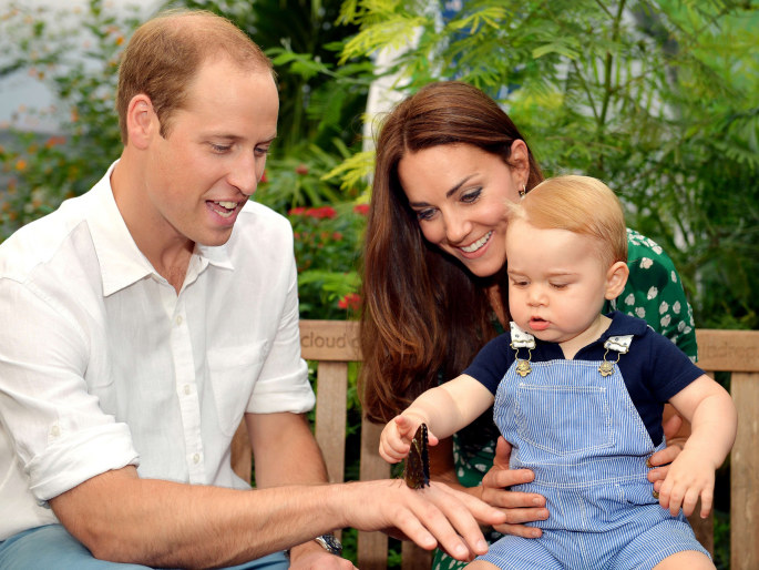 Kate Middleton, princas Williamas ir princas Geoge'as  / Scanpix nuotr. 