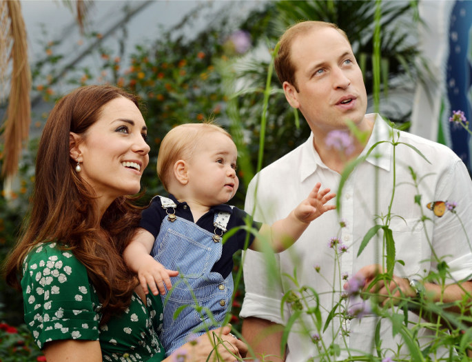 Kate Middleton, princas Williamas ir princas Geoge'as  / Scanpix nuotr. 