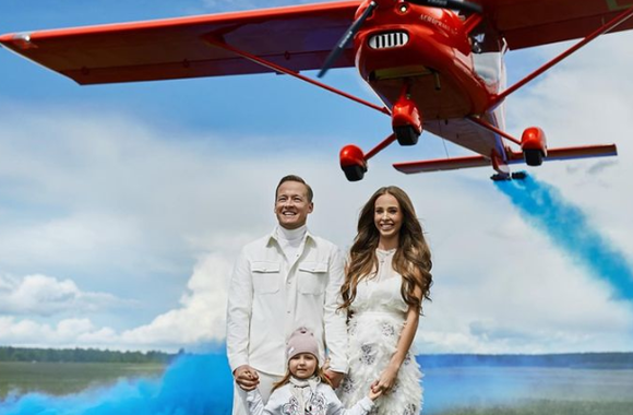 Viktorija Siegel-Suodaitė su vyru Laurynu ir dukra Nicole / Luko Griciaus nuotr.