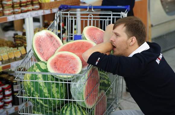 Bohemiečių akcija prekybos centre