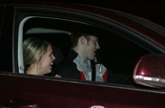 Aronas Baynesas vakarieniavo su drauge, atvykusia iš užsienio