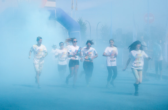 Vilniuje pirmąkart įvyko „The Color Run“ spalvų festivalis 