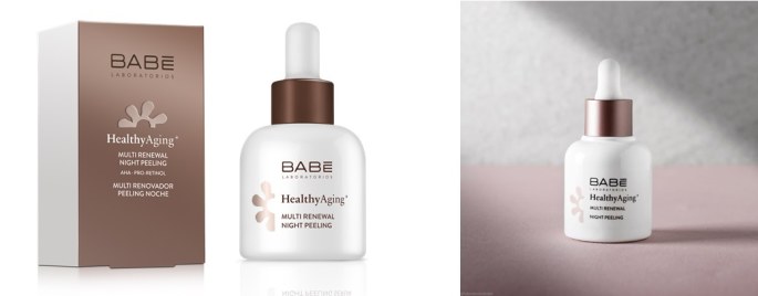 BABĒ HEALTHY AGING+ odą atnaujinantis naktinis rūgštinis pilingas