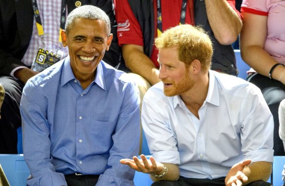 Barackas Obama ir princas Harry