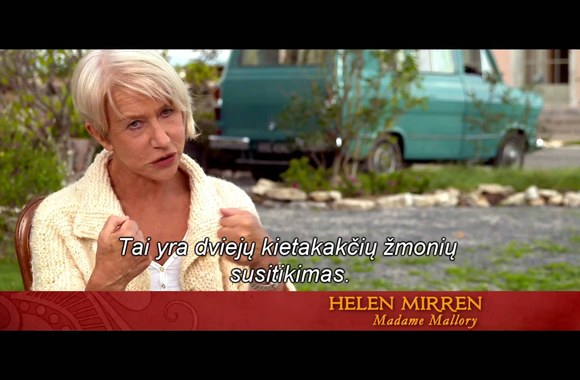 VIDEO kadras: Apie ŠIMTO ŽINGSNIŲ KELIONĘ pasakoja S.Spielberg ir O.Winfrey