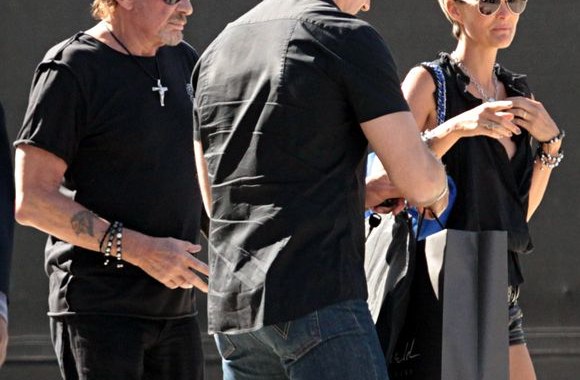 Johny Hallyday ir  Laeticios Boudou