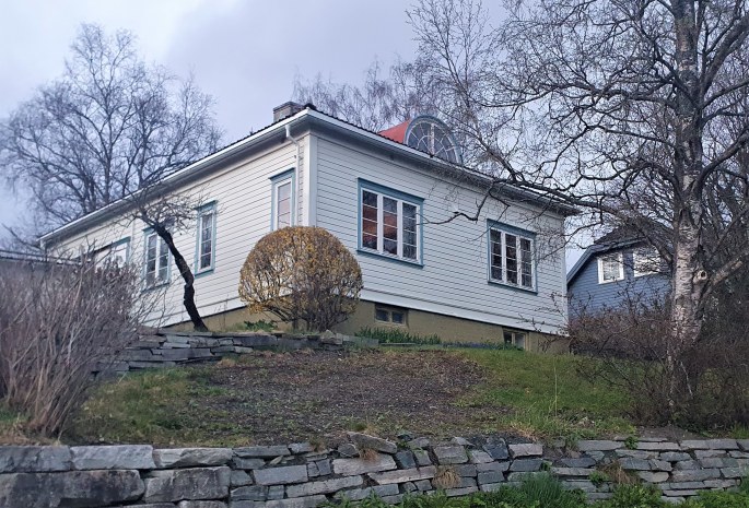 Šiame name Trondheime buvo įsikūrusi nacių pakaliko Henrio Rinnano gauja / R.Mataitytės nuotr.
