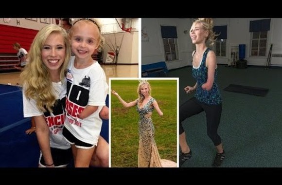 VIDEO kadras: Nicole Kelly savo pasiekimais įkvepia negalią turinčius vaikus