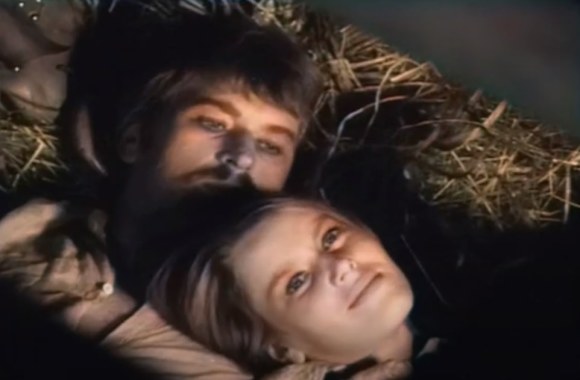 Aktorius Vytautas Tomkus su aktore Vaiva Mainelyte filme „Tadas Blinda“