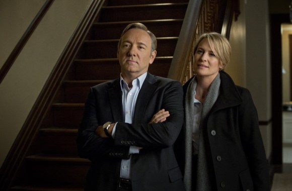 Robin Wright ir Kevinas Spacey seriale „Kortų namelis“