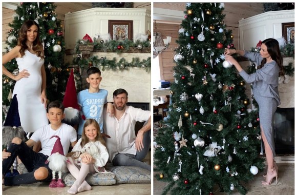 Tatjana ir Kšištofas Lavrinovičiai su vaikais