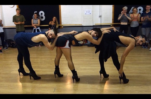 VIDEO kadras: YANIS MARSHALL CHOREOGRAPHY. MUSIC BY BEYONCE. FEAT ARNAUD & MEHDI. STUDIO68 LONDON #BGT REHEARSAL