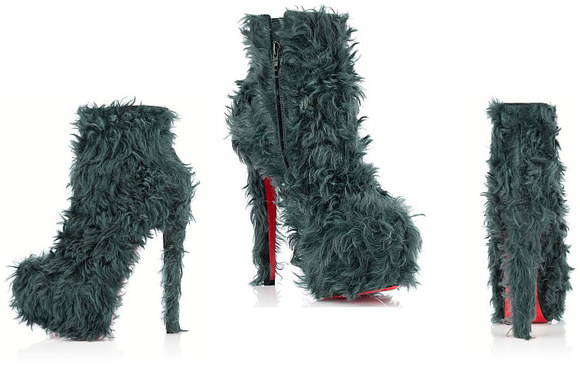 Ch. Louboutino kūryba - kailiuku padabinti raudonpadžiai „Daf Booty“