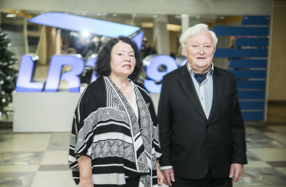 Algimantas Čekuolis su žmona Edita