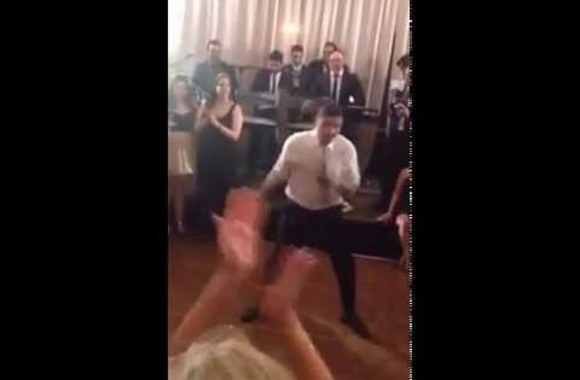 VIDEO kadras: Dance off between a father and 11 year old son Shawn vs. Anthony....