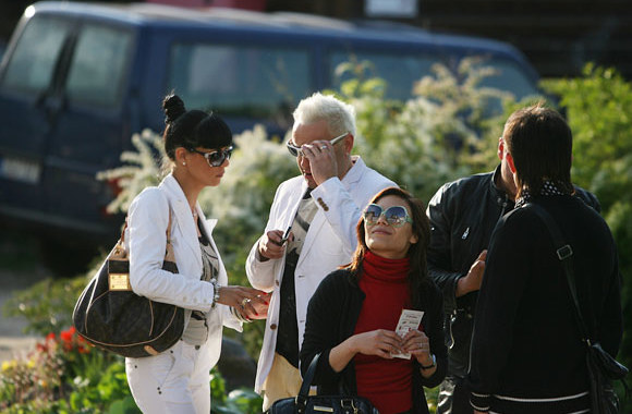 E.Bžeskas su drauge Pažaislyje