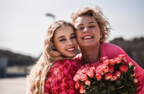 Šviesa Vinkšnelė su dukra / Daumantės Martinėnės nuotr.