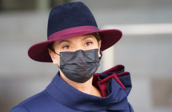 Brigitte Macron ir Dianos Nausėdienės apsilankymas MO muziejuje / Ryčio Šeškaičio nuotr.