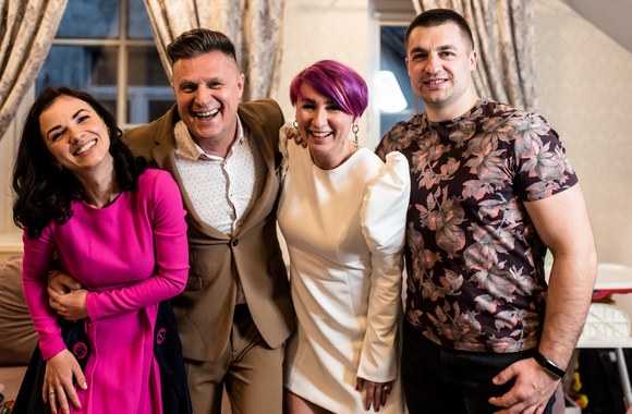 Dainius ir Svetlana Palivonai 25-ųjų santuokos metinių proga aplankė bičiulius / Monte Melli nuotr.