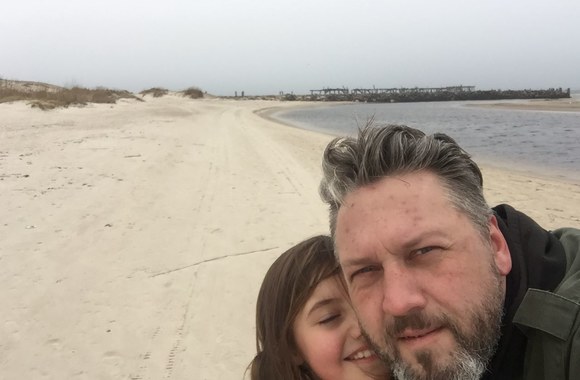 Rimas Bružas su dukra Marija