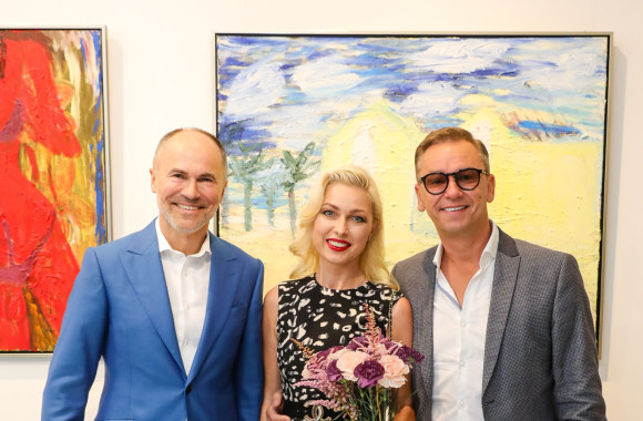 Sauliaus Vikšraičio tapybos parodos atidarymas/Teodoro Biliūno/„ŽMONĖS foto“ nuotr.