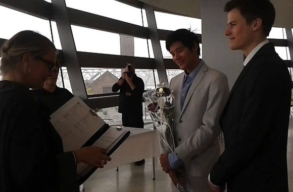 VIDEO kadras: Danijoje gyvenančių homoseksualų vestuvių ceremonija