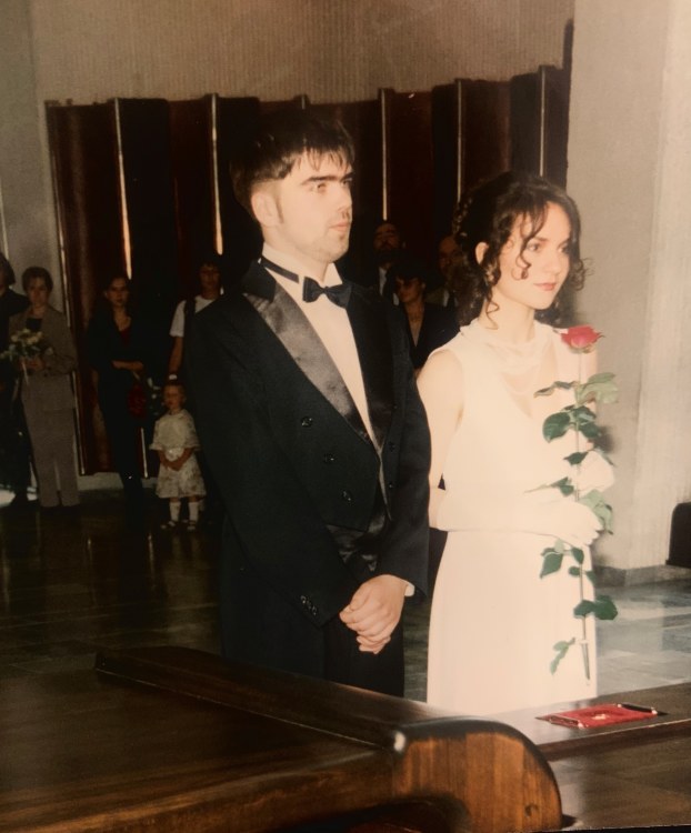Livijos ir Marijaus Gradauskų vestuvės, 1996 m. rugpjūčio 9 d. / Asmeninio albumo nuotr.
