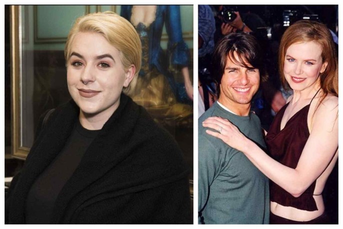 Bella Cruise, Nicole Kidman ir Tom Cruise / Socialinių tinklų nuotr.