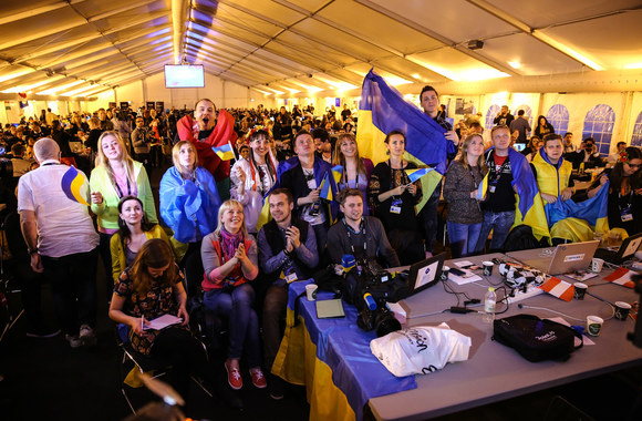 Žurnalistai emocingai žiūrėjo „Eurovizijos“ finalą