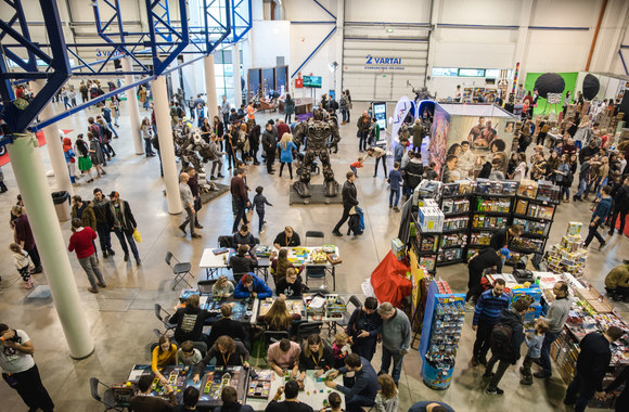 Renginio „Comic Con Baltics“ akimirka