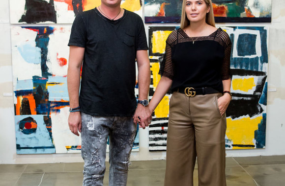 Fotografo Eigirdo Scinsko tapybos darbų parodos atidarymo akimirkos