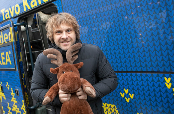 Kelionė IKEA Kalėdų autobusu su Benediktu Vanagu/Pauliaus Peleckio/„ŽMONĖS Foto“ nuotr.