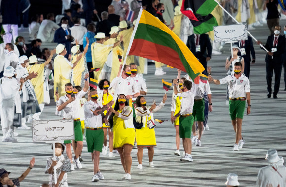 Lietuvos delegacija Tokijo olimpinėse žaidynėse / LTOK nuotr.