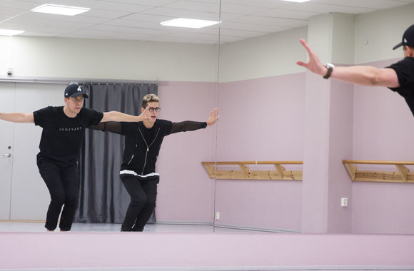 Klipo filmavimo akimirka