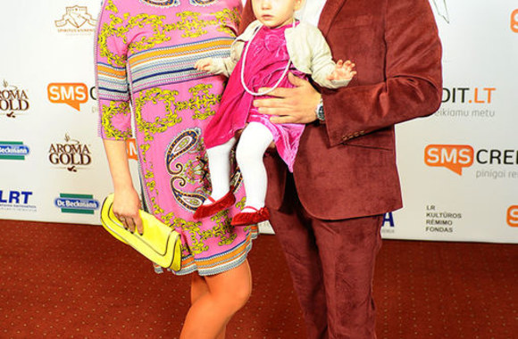 Jurga Klimaitė-Riebling su vyru Dirku ir dukrele