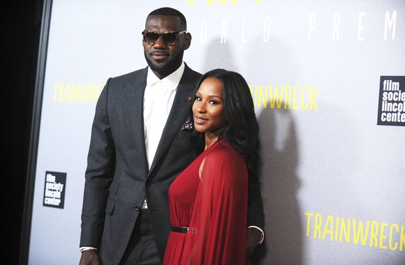 LeBronas Jamesas su žmona Savannah Brinson / Scanpix nuotr.