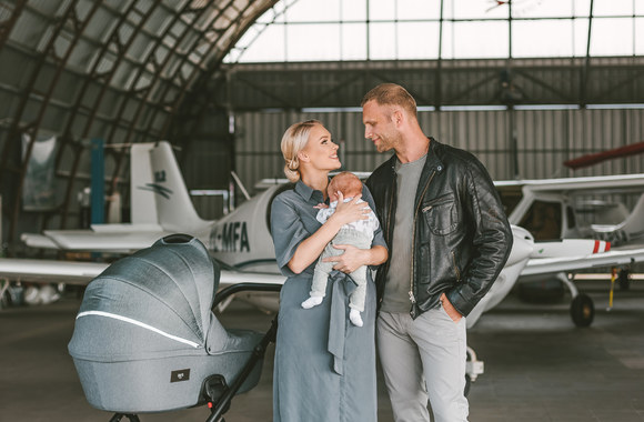 Viktorija ir Kęstutis Arlauskai su sūnumi / G. Žemaitytės nuotr.