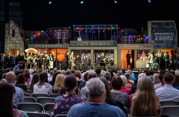 Spektaklio „Bohema“ akimirka / Martyno Aleksos nuotr.