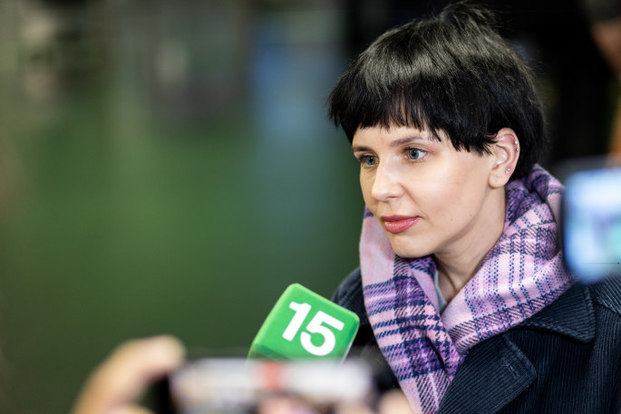 Monika Liu Vilniaus oro uoste išlydėta į „Euroviziją“ Italijoje / Žygimanto Gedvilos nuotr.