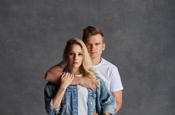 Ryčio Žvagulio ir Lauros Navikaitės fotosesijos akimirka 