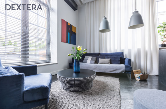 Interjeras su žaliuzėmis arba roletais / „Dextera“ nuotr.