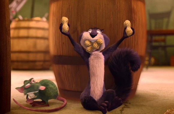 VIDEO kadras: Operacija \"Riešutai\" (The Nut Job Lithuanian trailer)