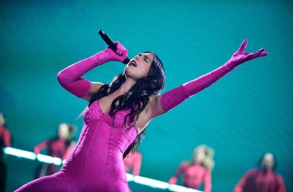 Dua Lipa koncertiniame ture „Future Nostalgia“ / „Scanpix“ nuotr.