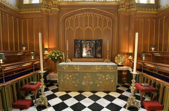 St. Jameso rūmų Karališkoji koplyčia, kur bus krikštijamas princas George'as