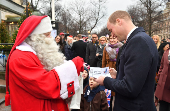 Princas Williamas perdavė sūnaus laišką Kalėdų Seneliui